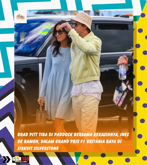 Brad Pitt & Ines de Ramon Tunjukkan Kemesraan Mereka Di Grand Prix Inggris